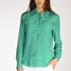 camicia tasche verde