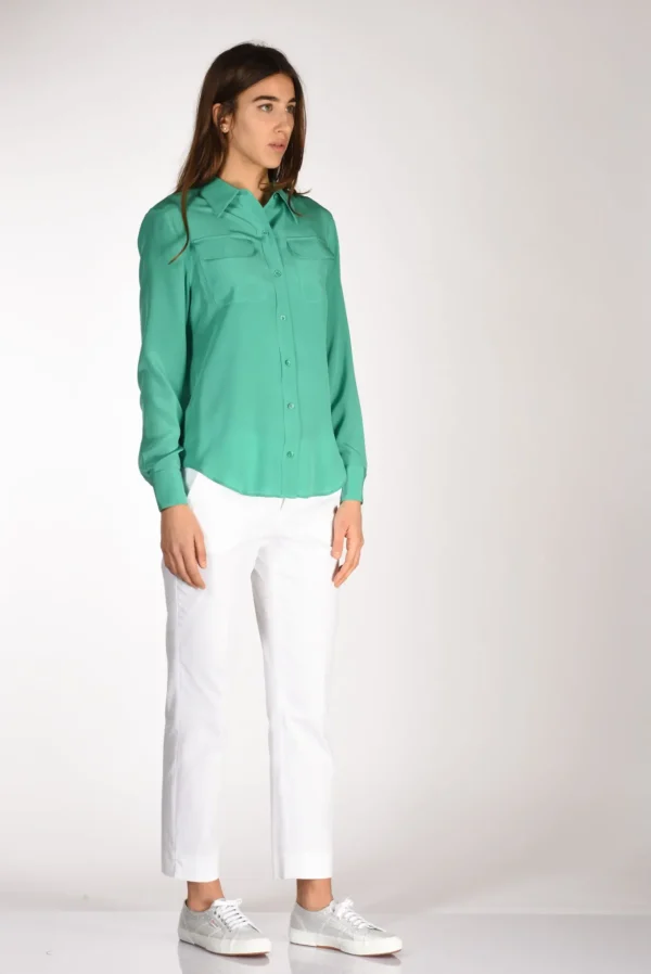 camicia tasche verde