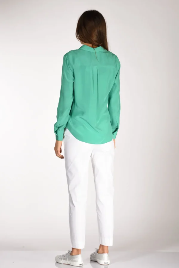 camicia tasche verde