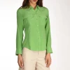 camicia tasche verde chiaro