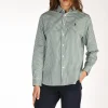 camicia verde/bianco