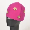cappello decorato fucsia