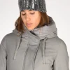 cappello decorato grigio/argento