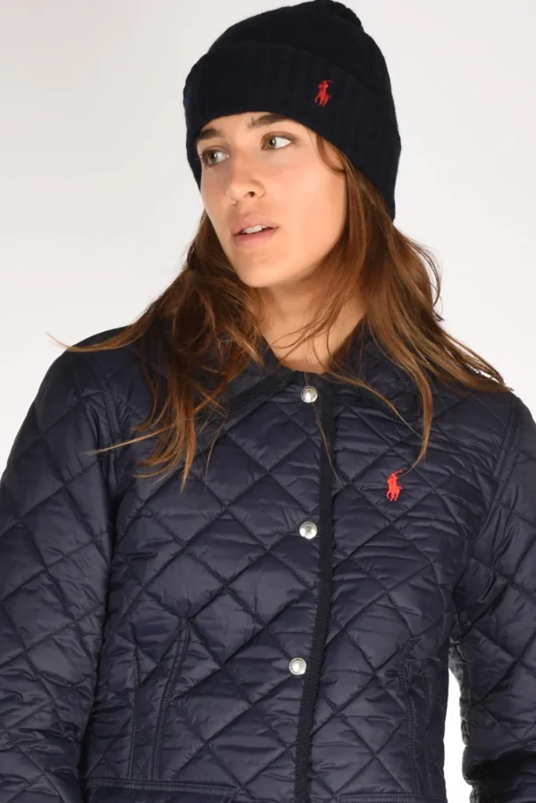 cappello logo blu