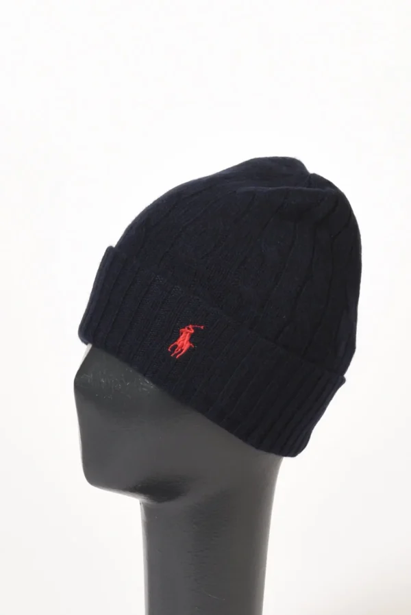 cappello logo blu