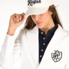 cappello scritta bianco/blu