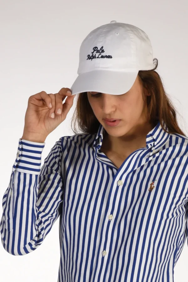 cappello scritta bianco/blu