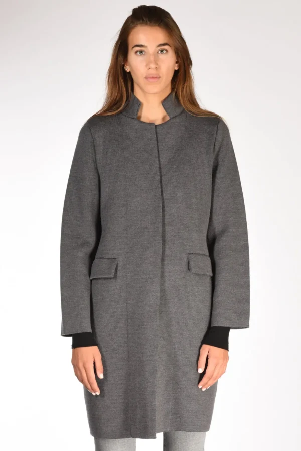cappotto maglia grigio
