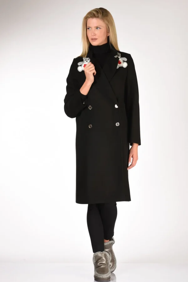 cappotto orsetti nero