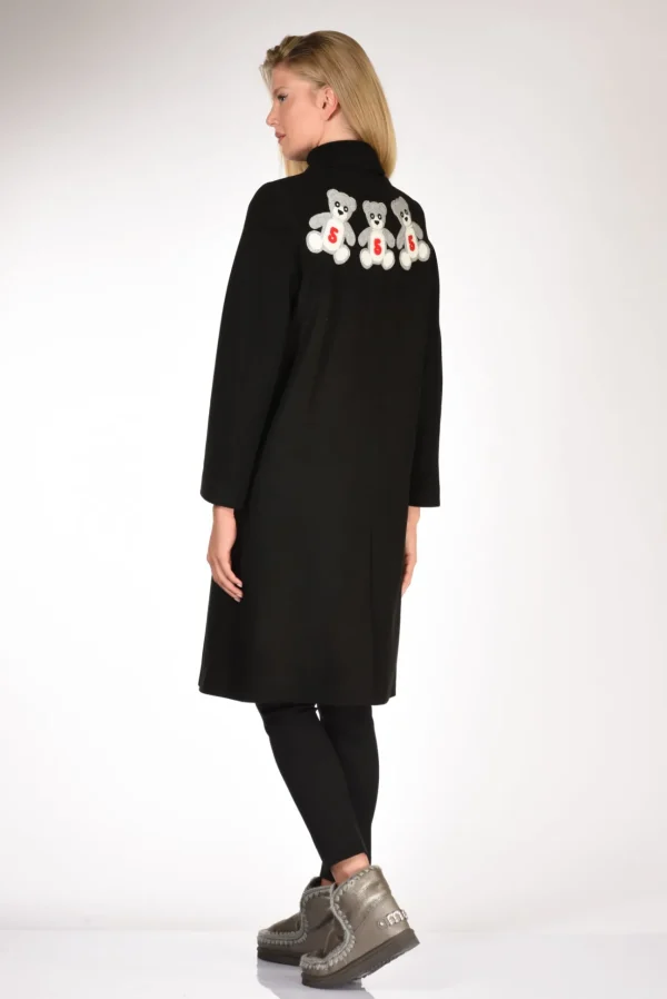 cappotto orsetti nero
