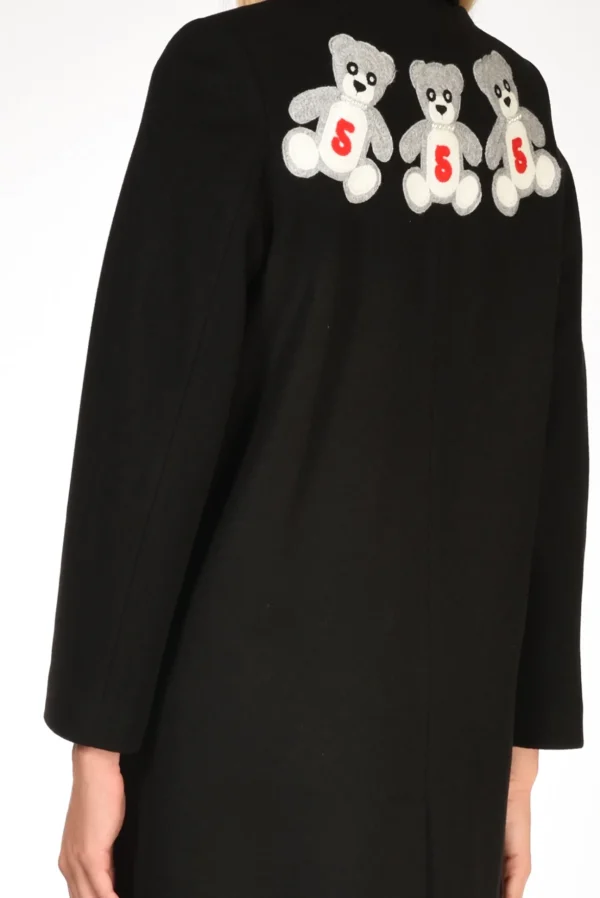 cappotto orsetti nero