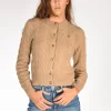 cardigan treccia beige