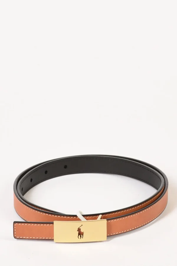 cintura reversibil nero/cuoio