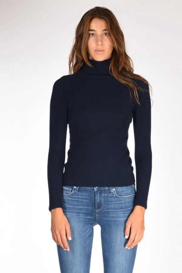 collo alto blu