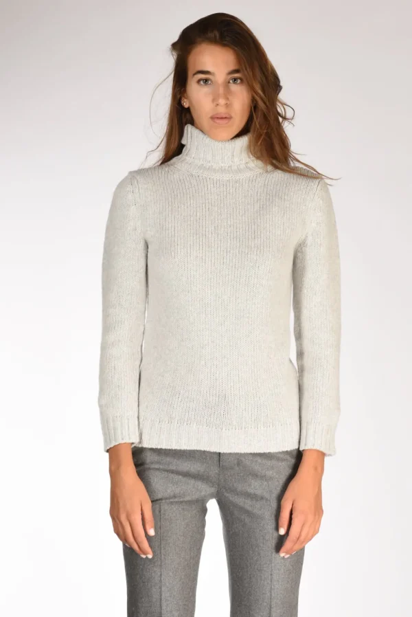 collo alto grigio chiaro