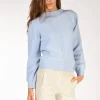 collo alto treccia azzurro