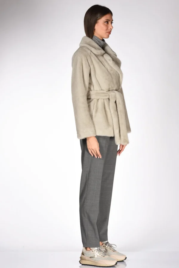 ecopelliccia grigio