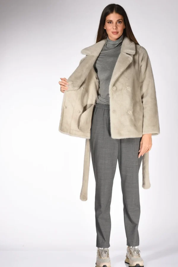 ecopelliccia grigio