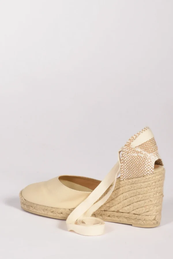 espadrillas zeppa beige chiaro/beige