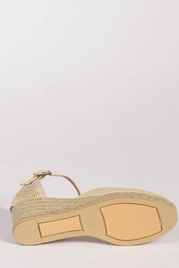 espadrillas zeppa beige chiaro/beige