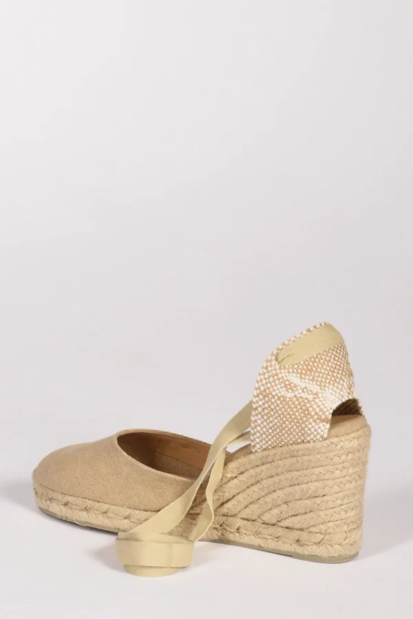 espadrillas zeppa beige scuro/beige chiaro
