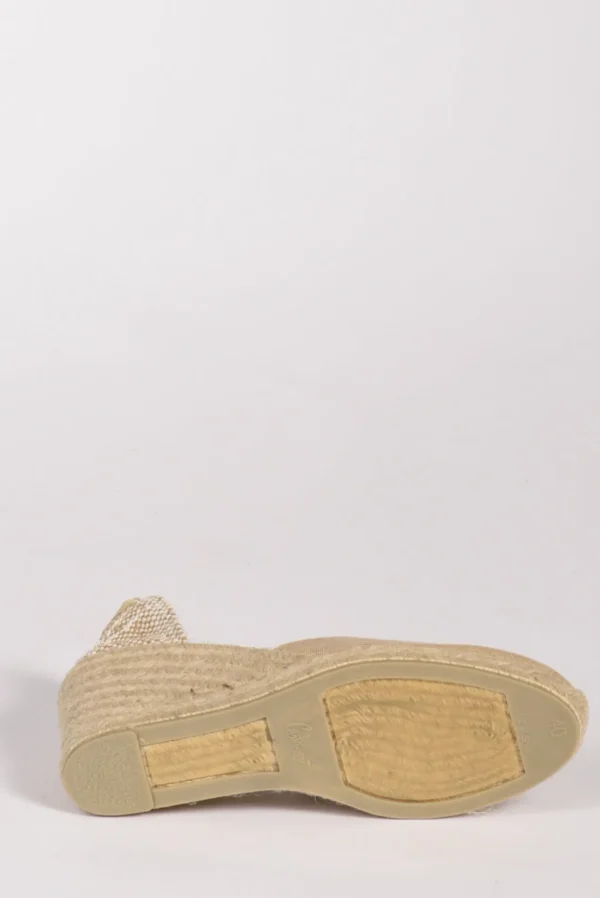 espadrillas zeppa beige scuro/beige chiaro