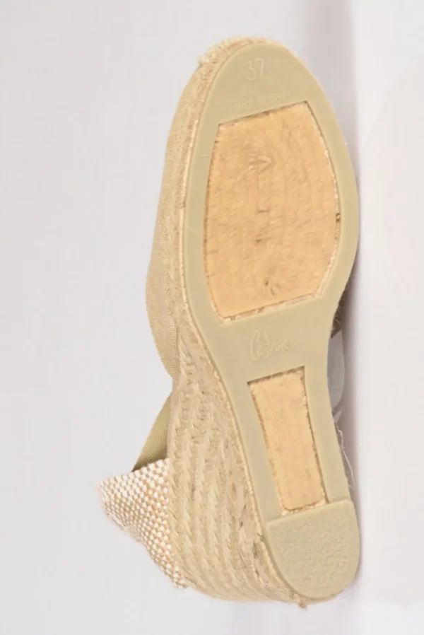 espadrillas zeppa beige scuro/beige chiaro