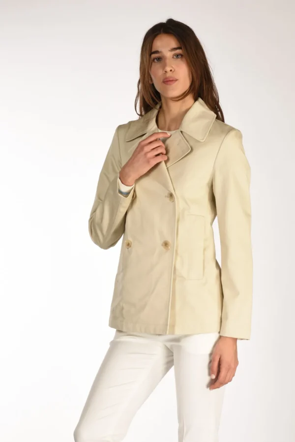 giacca caban beige