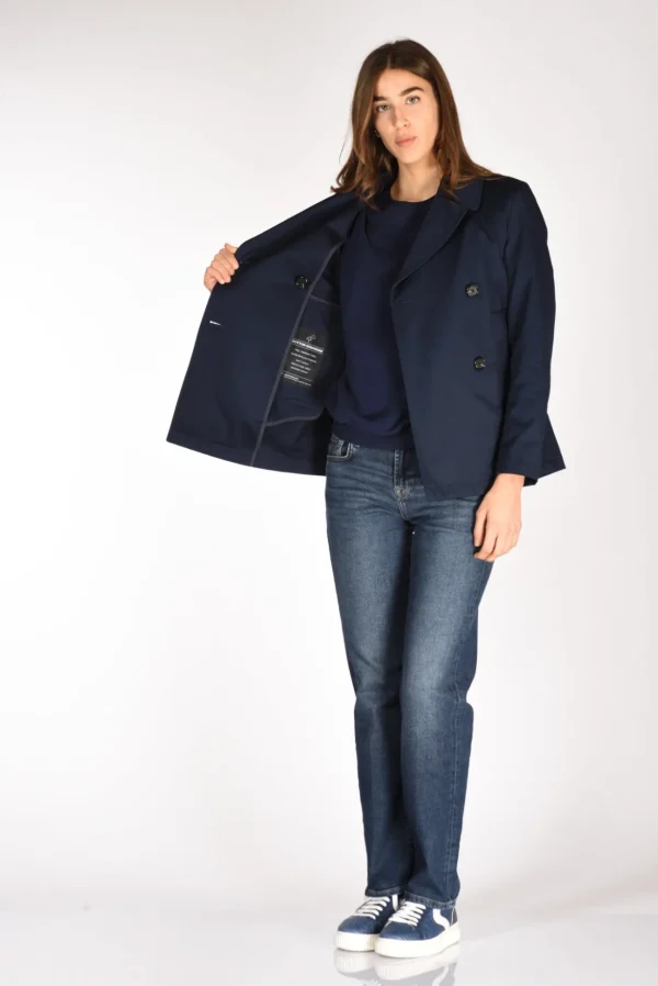 giacca caban blu