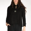 giacca di maglia nero