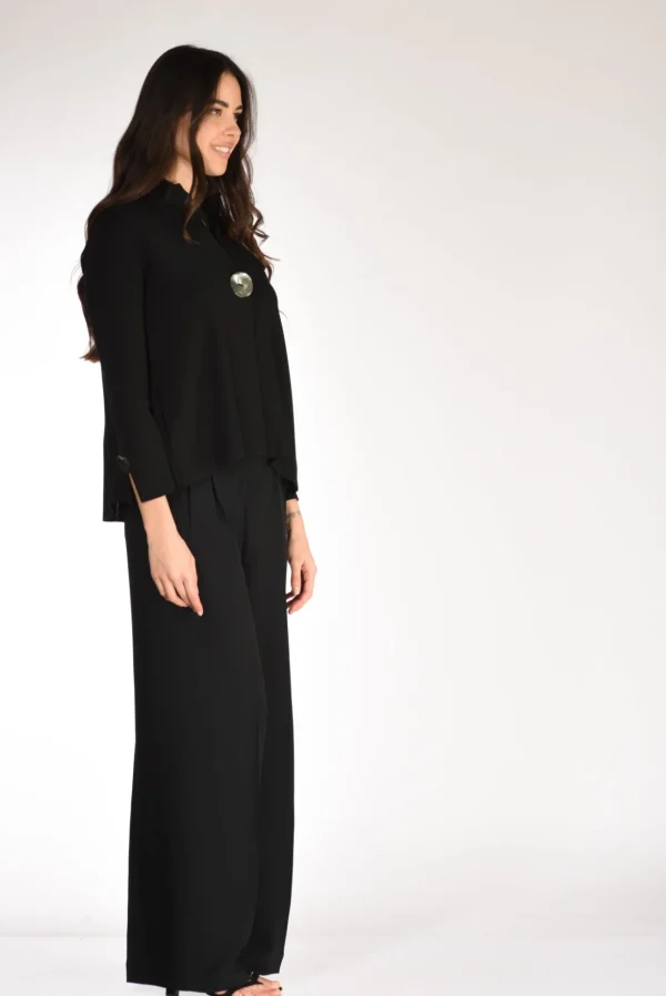 giacca di maglia nero