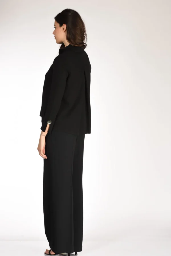 giacca di maglia nero