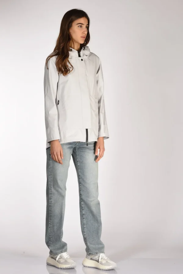 giacca goretex grigio chiarissimo