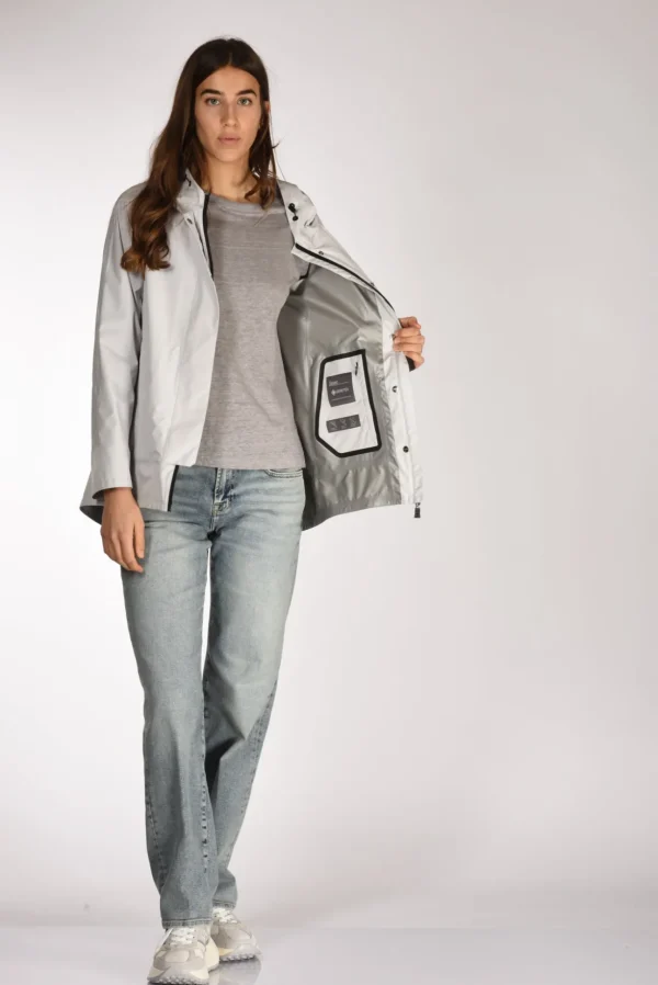 giacca goretex grigio chiarissimo