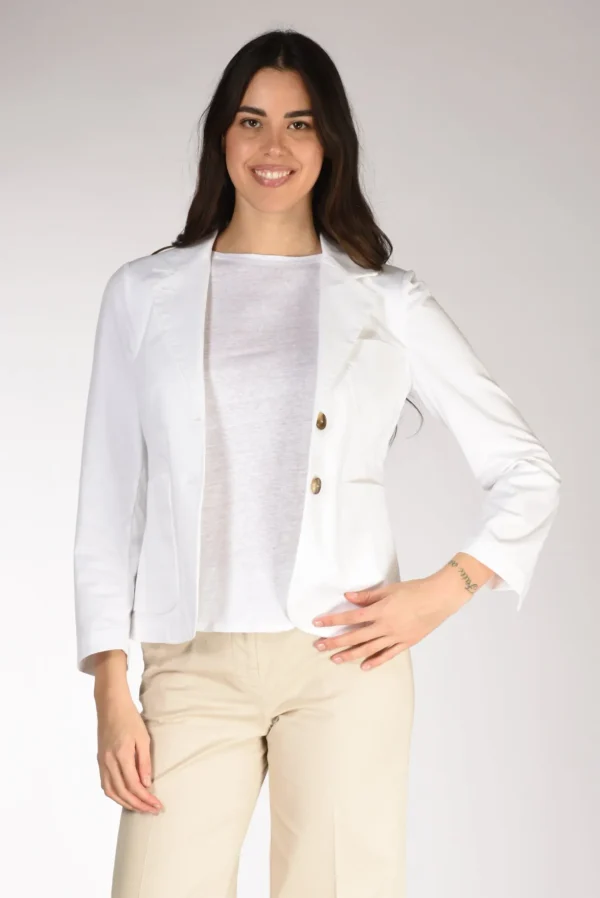 giacca lin bianco