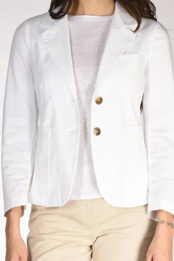 giacca lin bianco