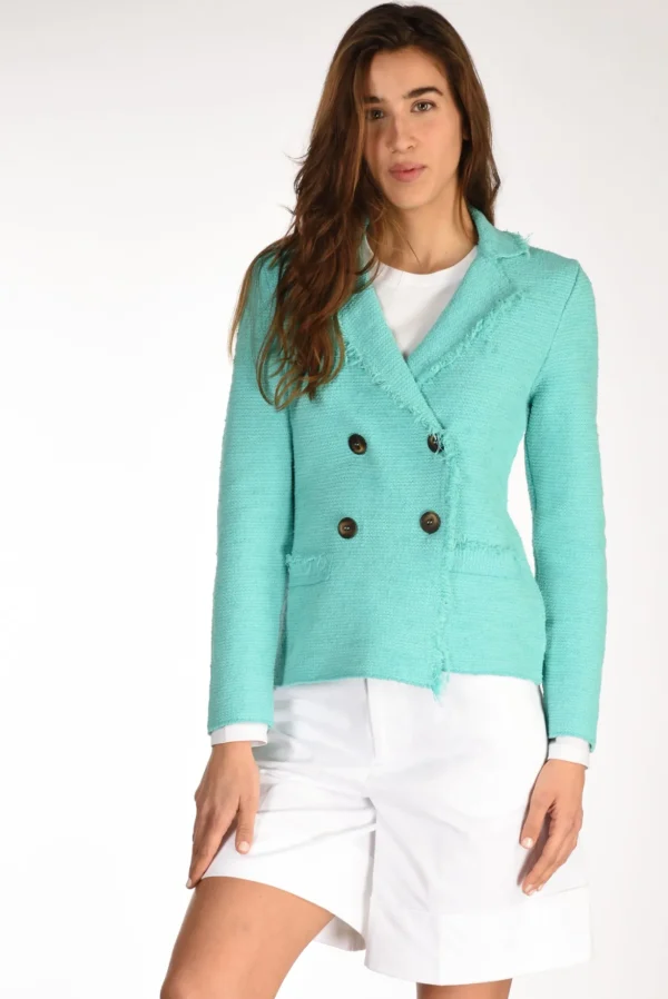 giacca maglia azzurro