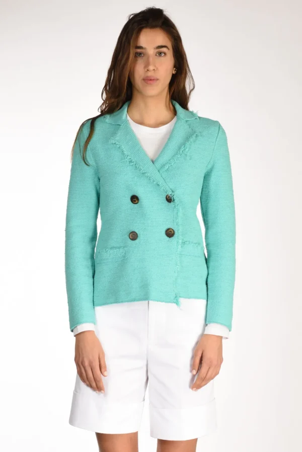 giacca maglia azzurro