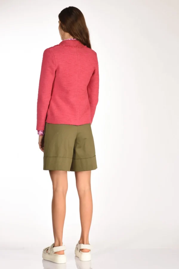 giacca maglia fucsia