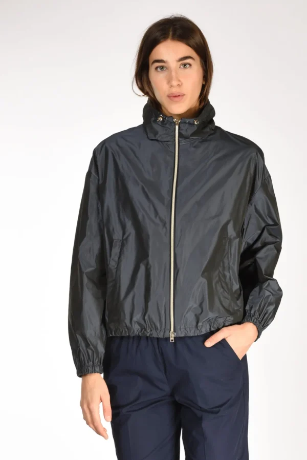 giacca taffeta blu