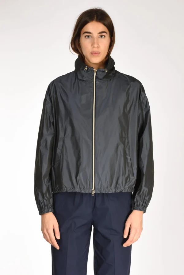 giacca taffeta blu