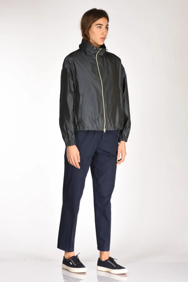 giacca taffeta blu