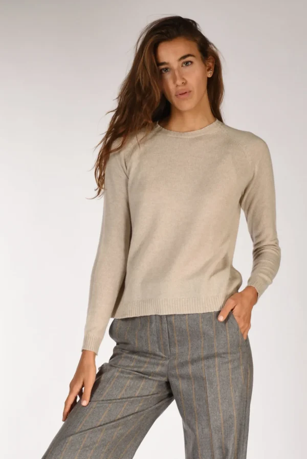 girocollo beige chiaro