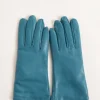 guanti in nappa azzurro scuro