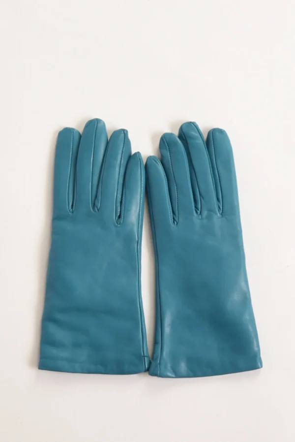 guanti in nappa azzurro scuro