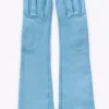 guanti in nappa azzurro scuro