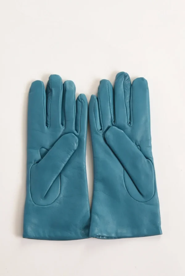 guanti in nappa azzurro scuro