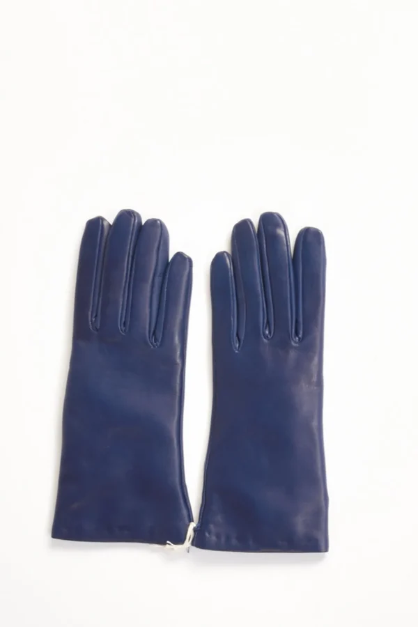 guanti in nappa bluette