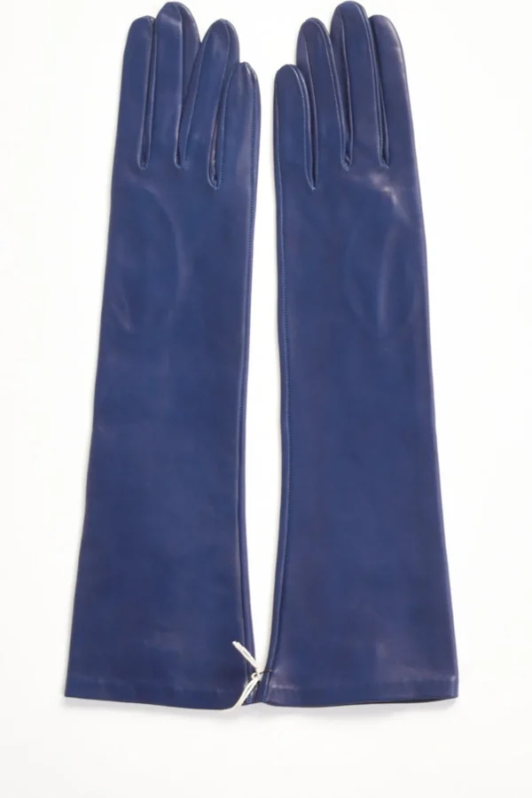 guanti in nappa bluette