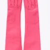guanti in nappa fucsia